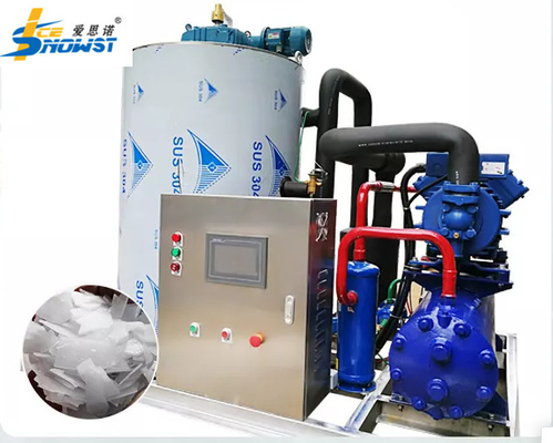 kopen CE 5 ton zeewater commerciële vlokken ijsmachine voor ijs maken online manufacture