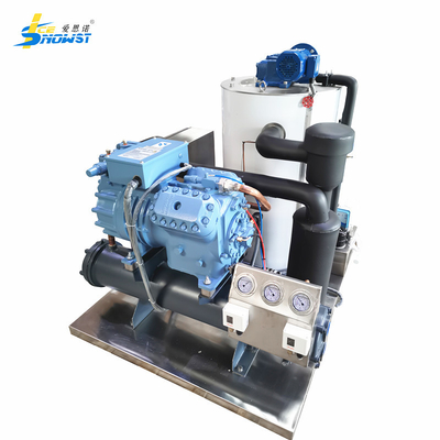 kopen Industriële zeewatervlok-ijsmachine 3 ton 380V online manufacture
