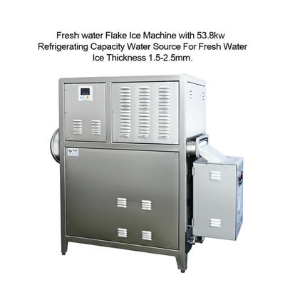 kopen Freshwater Flake Ice Machine with 53.8kw Refrigerating Capacity 10000kg/24h Production and 1.5-2.5mm Ice Thickness online manufacture