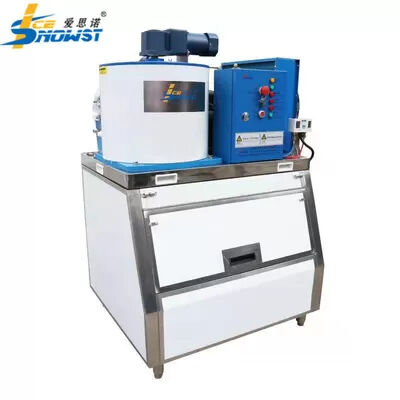 kopen Vrijstaande zoetwatervlok-ijsmachine met 12-17 minuten ijsvorming en condensatie met luchtkoeling online manufacture