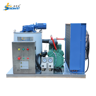1 ton SS316 Zoutwatervlok-ijsmachine Vlok-ijsgenerator met luchtkoeling